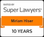 Miriam Hiser super lawyer