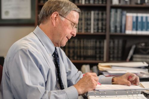 John R. Wynn at work