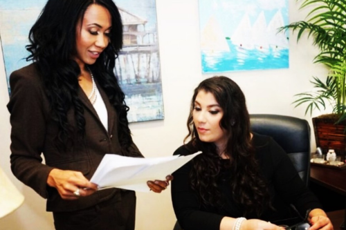 Anastasia J. Mahone with her partner