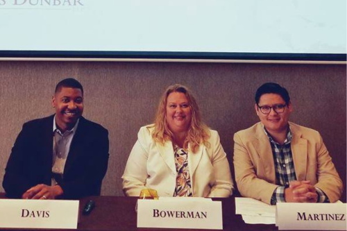 Kristie L. Bowerman with legal team