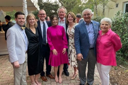 Marguerite L. Adams With Team