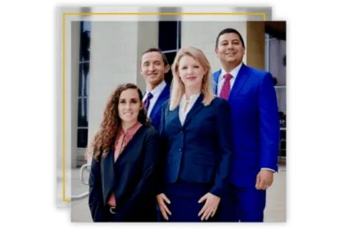 Gabe Perez with His Colleagues