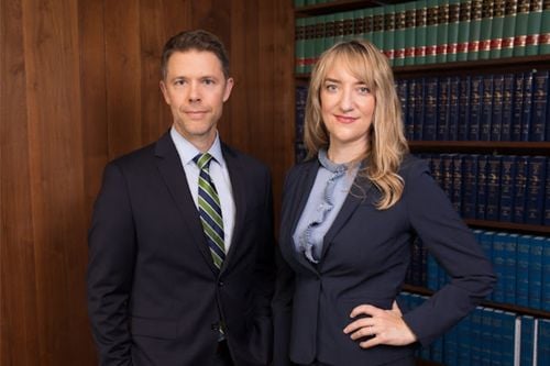 Robert W. Bishop With Colleague