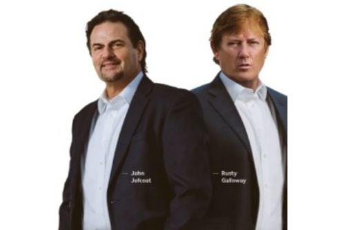 John Jefcoat with His Team Partner