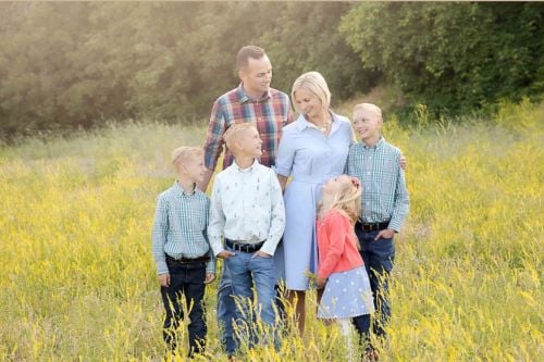 Eryn B. Rogers with family
