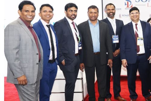 Vijay Yellareddigari With Team
