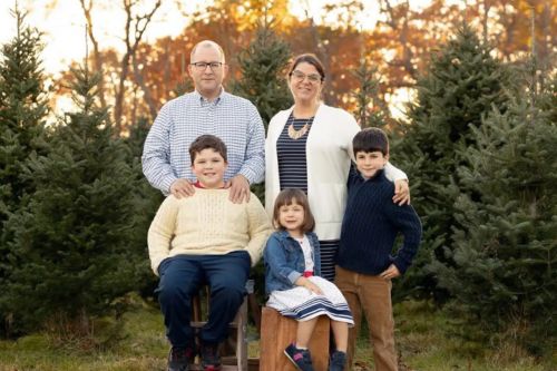 Smilie G. Rogers with family
