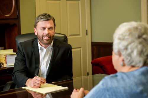 Michael D. Brock With Colleague