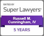 Super Lawyer 5 Years - Reuters Russell M. Cunningham