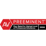 Martindale Hubbell 2024 peer rated highest review