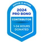 Justice in Action Pro Bono Contributor 2024