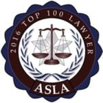 American Society of Legal Advocates Top 100 Lawyers 2016
